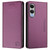 Samsung Galaxy S25 Edge 5G RC01 Dual-Folded Magnetic Suction RFID Leather Phone Case - Violet