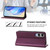 Samsung Galaxy S25 Edge 5G RC01 Dual-Folded Magnetic Suction RFID Leather Phone Case - Violet