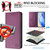 Samsung Galaxy S25 Edge 5G RC01 Dual-Folded Magnetic Suction RFID Leather Phone Case - Violet