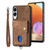 Samsung Galaxy S25 Edge 5G Retro Card Wallet Fold Leather Phone Case with Strap - Brown Samsung Galaxy S25 Edge 5G Retro Card Wallet Fold Leather Phone Case with Strap - Brown