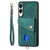 Samsung Galaxy S25 Edge 5G Retro Card Wallet Fold Leather Phone Case with Strap - Green Samsung Galaxy S25 Edge 5G Retro Card Wallet Fold Leather Phone Case with Strap - Green