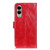 Samsung Galaxy S25 Edge 5G Retro Crazy Horse Texture Leather Phone Case - Red