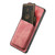 Samsung Galaxy S25 Edge 5G Retro Leather Card Bag Magnetic Phone Case - Pink