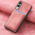 Samsung Galaxy S25 Edge 5G Retro Leather Card Bag Magnetic Phone Case - Pink