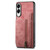 Samsung Galaxy S25 Edge 5G Retro Leather Zipper Wallet Back Phone Case - Pink