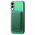 Samsung Galaxy S25 Edge 5G Retro Magsafe Card Bag PU Back Cover Phone Case - Green Samsung Galaxy S25 Edge 5G Retro Magsafe Card Bag PU Back Cover Phone Case - Green