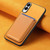Samsung Galaxy S25 Edge 5G Retro Magsafe Card Bag PU Back Cover Phone Case - Yellow
