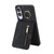 Samsung Galaxy S25 Edge 5G Retro Ring and Zipper RFID Card Slot Phone Case - Black