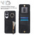 Samsung Galaxy S25 Edge 5G Retro Ring and Zipper RFID Card Slot Phone Case - Black