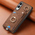 Samsung Galaxy S25 Edge 5G Retro Skin-feel Ring Card Bag Phone Case with Hang Loop - Brown