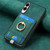 Samsung Galaxy S25 Edge 5G Retro Splitable Magnetic Card Bag Leather Phone Case - Green