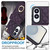 Samsung Galaxy S25 Edge 5G Rhombic Texture Card Bag Phone Case with Long Lanyard - Dark Purple