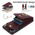 Samsung Galaxy S25 Edge 5G Rhombic Texture Card Bag Phone Case with Long Lanyard - Wine Red
