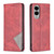 Samsung Galaxy S25 Edge 5G Rhombus Texture Magnetic Leather Phone Case - Red