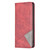 Samsung Galaxy S25 Edge 5G Rhombus Texture Magnetic Leather Phone Case - Red