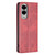 Samsung Galaxy S25 Edge 5G Rhombus Texture Magnetic Leather Phone Case - Red