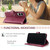 Samsung Galaxy S25 Edge 5G Ring Buckle Rhombic Leather Phone Case - Red