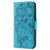 Samsung Galaxy S25 Edge 5G Rose Butterfly Embossed Leather Phone Case - Blue Samsung Galaxy S25 Edge 5G Rose Butterfly Embossed Leather Phone Case - Blue