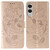 Samsung Galaxy S25 Edge 5G Rose Butterfly Embossed Leather Phone Case - Rose Gold