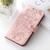 Samsung Galaxy S25 Edge 5G Rose Butterfly Embossed Leather Phone Case - Rose Gold
