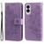 Samsung Galaxy S25 Edge 5G Seven-petal Flowers Embossing Leather Phone Case - Light Purple