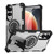 Samsung Galaxy S25 Edge 5G Shockproof Kickstand Metallic Shaft MagSafe Phone Case - Silver