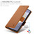 Samsung Galaxy S25 Edge 5G Side Buckle Magnetic Frosted Leather Phone Case - Brown