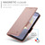 Samsung Galaxy S25 Edge 5G Side Buckle Magnetic Frosted Leather Phone Case - Rose Gold