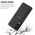 Samsung Galaxy S25 Edge 5G Skin Feel Card Contrast Color Button TPU Phone Case - Black