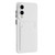 Samsung Galaxy S25 Edge 5G Skin Feel Card Contrast Color Button TPU Phone Case - White