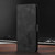 Samsung Galaxy S25 Edge 5G Skin Feel Embossed Feather Leather Phone Case - Black