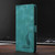 Samsung Galaxy S25 Edge 5G Skin Feel Embossed Feather Leather Phone Case - Green