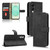 Samsung Galaxy S25 Edge 5G Skin Feel Magnetic Flip Leather Phone Case - Black