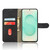 Samsung Galaxy S25 Edge 5G Skin Feel Magnetic Flip Leather Phone Case - Black