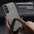 Samsung Galaxy S25 Edge 5G Skin Feel Magnetic Leather Back Phone Case - Dark Grey