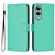 Samsung Galaxy S25 Edge 5G Skin Feel Solid Color Leather Phone Case with Lanyard - Green Samsung Galaxy S25 Edge 5G Skin Feel Solid Color Leather Phone Case with Lanyard - Green