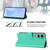 Samsung Galaxy S25 Edge 5G Skin Feel Solid Color Leather Phone Case with Lanyard - Green Samsung Galaxy S25 Edge 5G Skin Feel Solid Color Leather Phone Case with Lanyard - Green