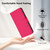 Samsung Galaxy S25 Edge 5G Skin Feel Solid Color Leather Phone Case with Lanyard - Rose Red