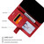 Samsung Galaxy S25 Edge 5G Skin Feel Splicing Leather Phone Case - Red Samsung Galaxy S25 Edge 5G Skin Feel Splicing Leather Phone Case - Red