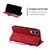 Samsung Galaxy S25 Edge 5G Skin Feel Splicing Leather Phone Case - Red Samsung Galaxy S25 Edge 5G Skin Feel Splicing Leather Phone Case - Red