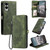 Samsung Galaxy S25 Edge 5G Skin Feel Totem Embossed Leather Phone Case - Deep Green