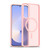 Samsung Galaxy S25 Edge 5G Skin Feel TPU Hybrid PC MagSafe Phone Case - Pink
