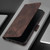 Samsung Galaxy S25 Edge 5G Skin-feel Embossed Leather Phone Case - Brown