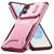 Samsung Galaxy S25 Edge 5G Sliding Camshield Phone Case - Pink + Rose Red