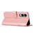 Samsung Galaxy S25 Edge 5G Stitching Calf Texture Buckle Leather Phone Case - Rose Gold