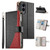 Samsung Galaxy S25 Edge 5G Stitching Multi-card Zipper Wallet Leather Phone Case with Short Strap - Black