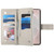 Samsung Galaxy S25 Edge 5G Stitching Multi-card Zipper Wallet Leather Phone Case with Short Strap - White