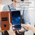 Samsung Galaxy S25 Edge 5G Strong Magnetic Frosted Flip Leather Phone Case - Coffee Color