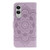 Samsung Galaxy S25 Edge 5G Sun Mandala Embossing Pattern Phone Leather Case - Purple