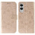 Samsung Galaxy S25 Edge 5G Sun Mandala Embossing Pattern Phone Leather Case - Rose Gold